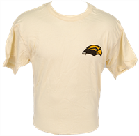 MV Sport Golden Eagle Water Color Graphic on Back Short Sleeve Tee