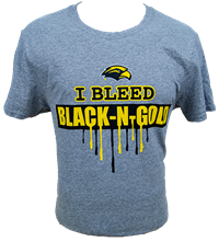 Russell I Bleed Black N Gold Tee