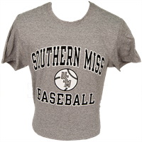 Russell Southern Miss Baseball USM Stacked Short Sleeve Tee