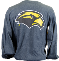 Russell Golden Eagle Head Front & Back Long Sleeve Tee
