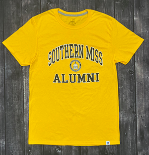 Russell Southern Miss Arch and Seal Alumni Short Sleeve Tee