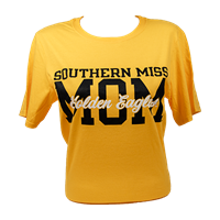 Southern Miss Mom Golden Eagles Short Sleeve Tee
