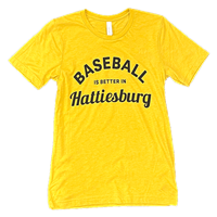 Short-Sleeve "Baseball Is Better In Hattiesburg" Canvas Tee