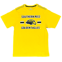 Colosseum Southern Miss Golden Eagles Stripe Tee