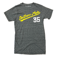 Southern Made Script Tee with Number 35