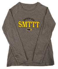 Boxercraft Southern Miss Arch SMTTT above Golden Eagle Head Short Sleeve Tee