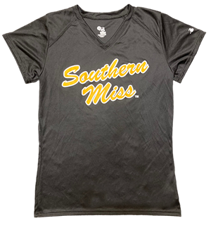 Badger Sport Southern Miss Script V-Neck Short Sleeve Tee