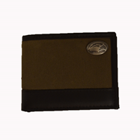 Divisions of Zeppelin Canvas Leather Passcase Wallet