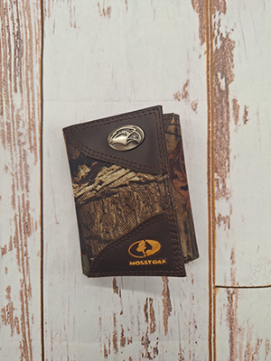 Zep-Pro Eagle Head Mossy Oak Trifold Roper Wallet