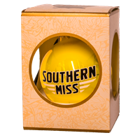 Southern Miss Golden Orb Ornament