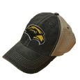 Legacy Youth Black Trucker Hat With New Golden Eagle