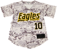 Youth Baseball Jersey Digital Camo Print Eagles 10