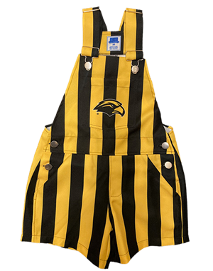Youth Vive La Fete Golden Eagle Striped Overalls